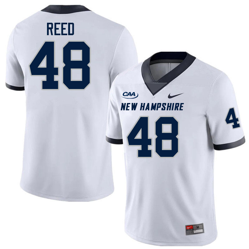 New Hampshire Wildcats #48 Nick Reed College Football Jerseys,Uniforms-White